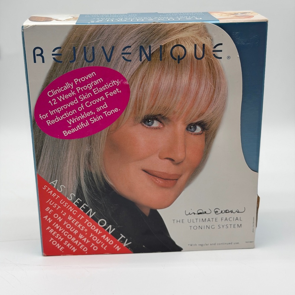 Rejuvenique Linda Evans Ultimate Facial Toning System RJV1000 Vintage Seen On TV